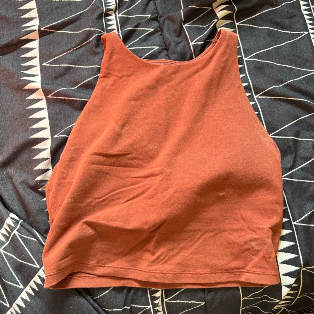 Women's Sleeveless Rust Top